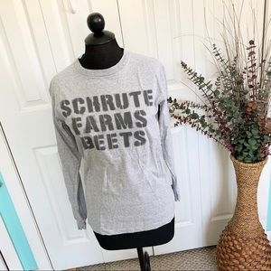 The Office Schrute Farms Beets Graphic Long Sleeve